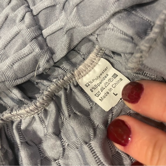 Relisting! Silver Grey Anti Celulite textured leggings *See description* - Picture 3 of 4